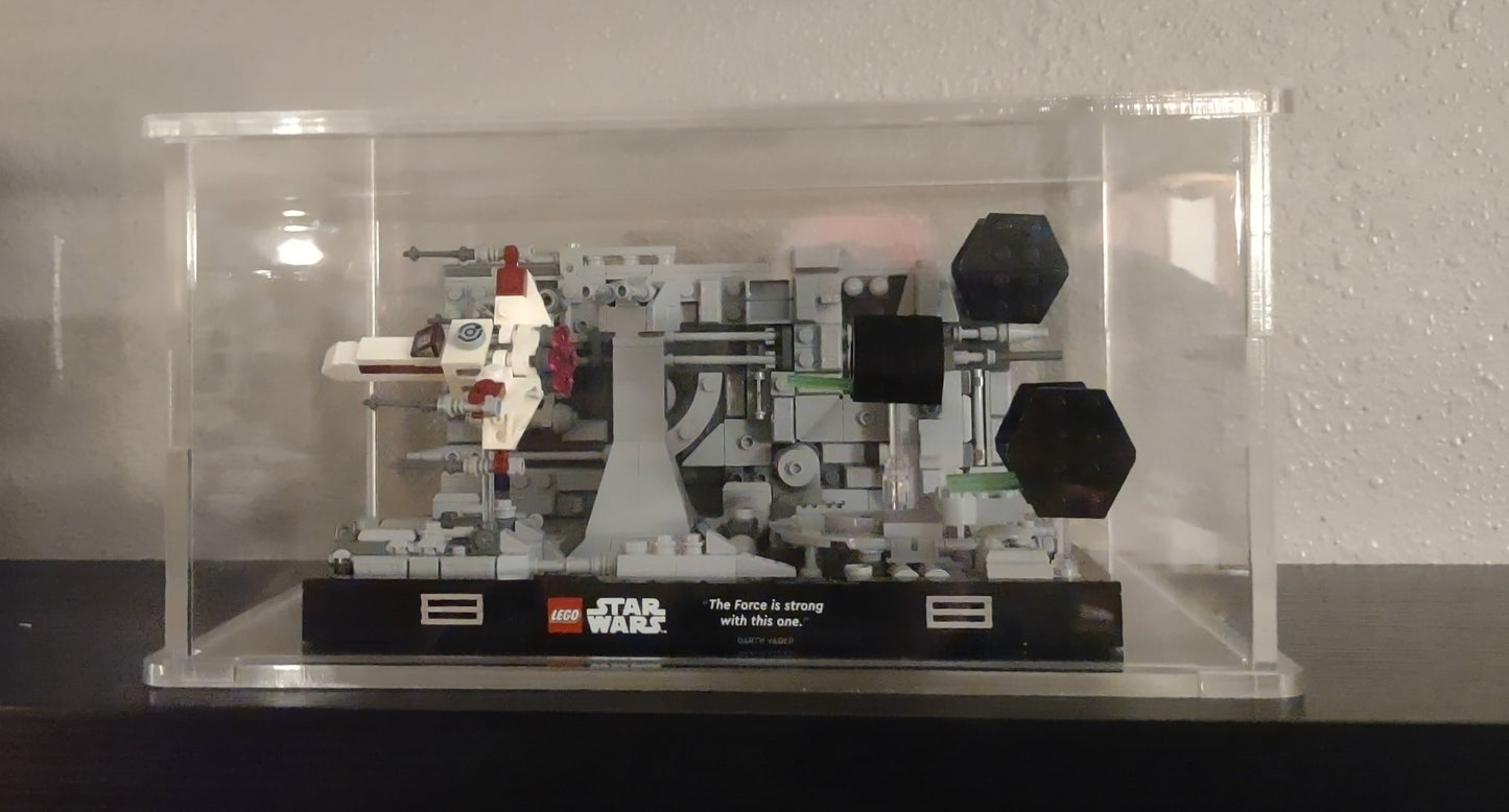 Small diorama lego display case