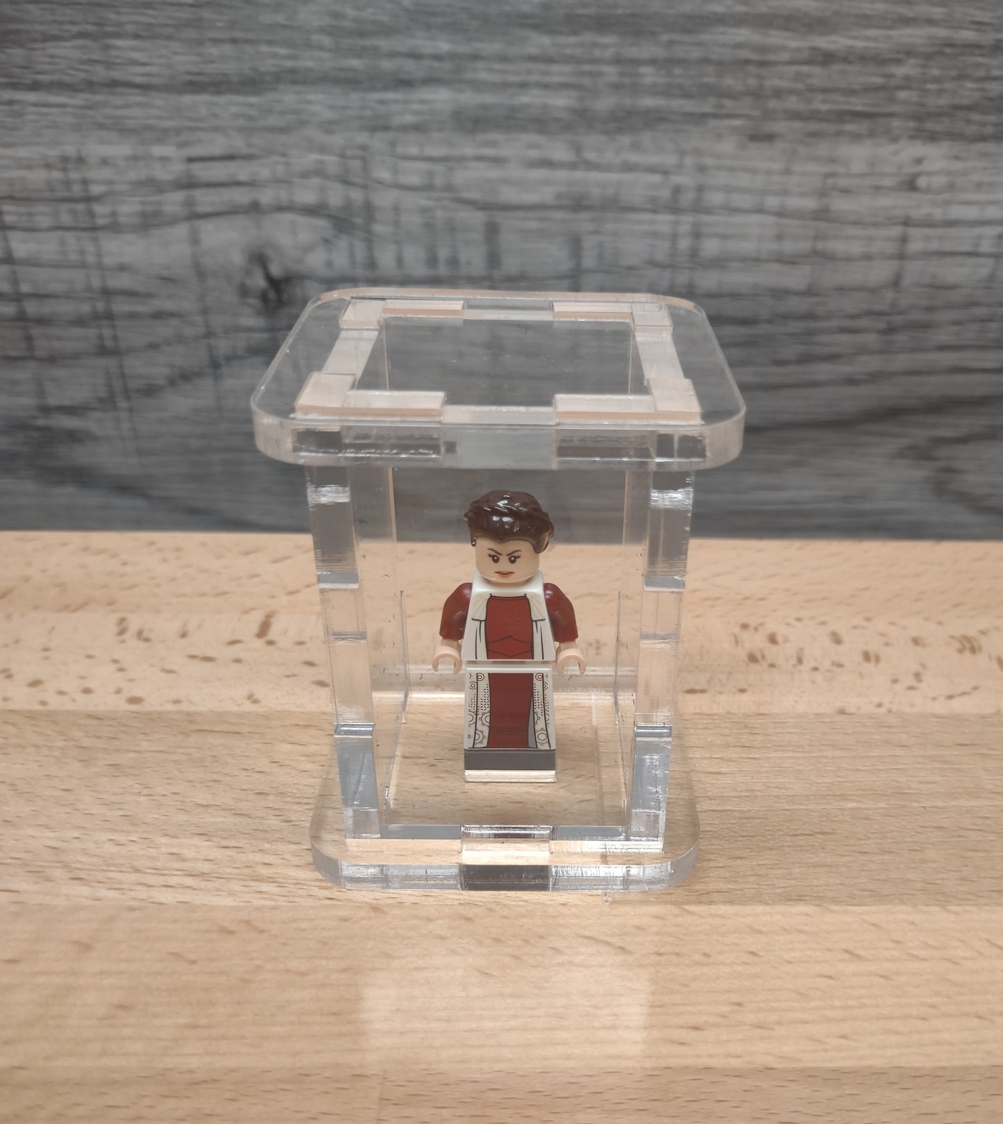 Single mini figure display case top view