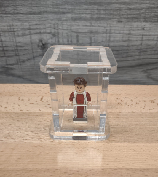 Single mini figure display case top view